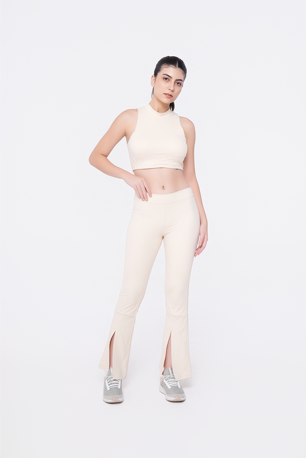 Crop Vest & Flare Pants