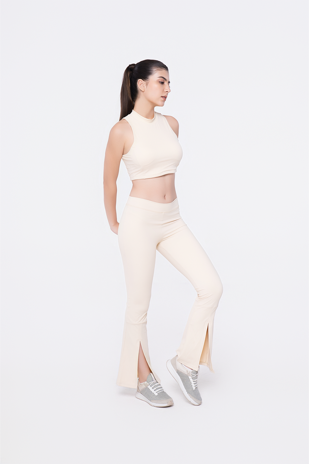 Crop Vest & Flare Pants