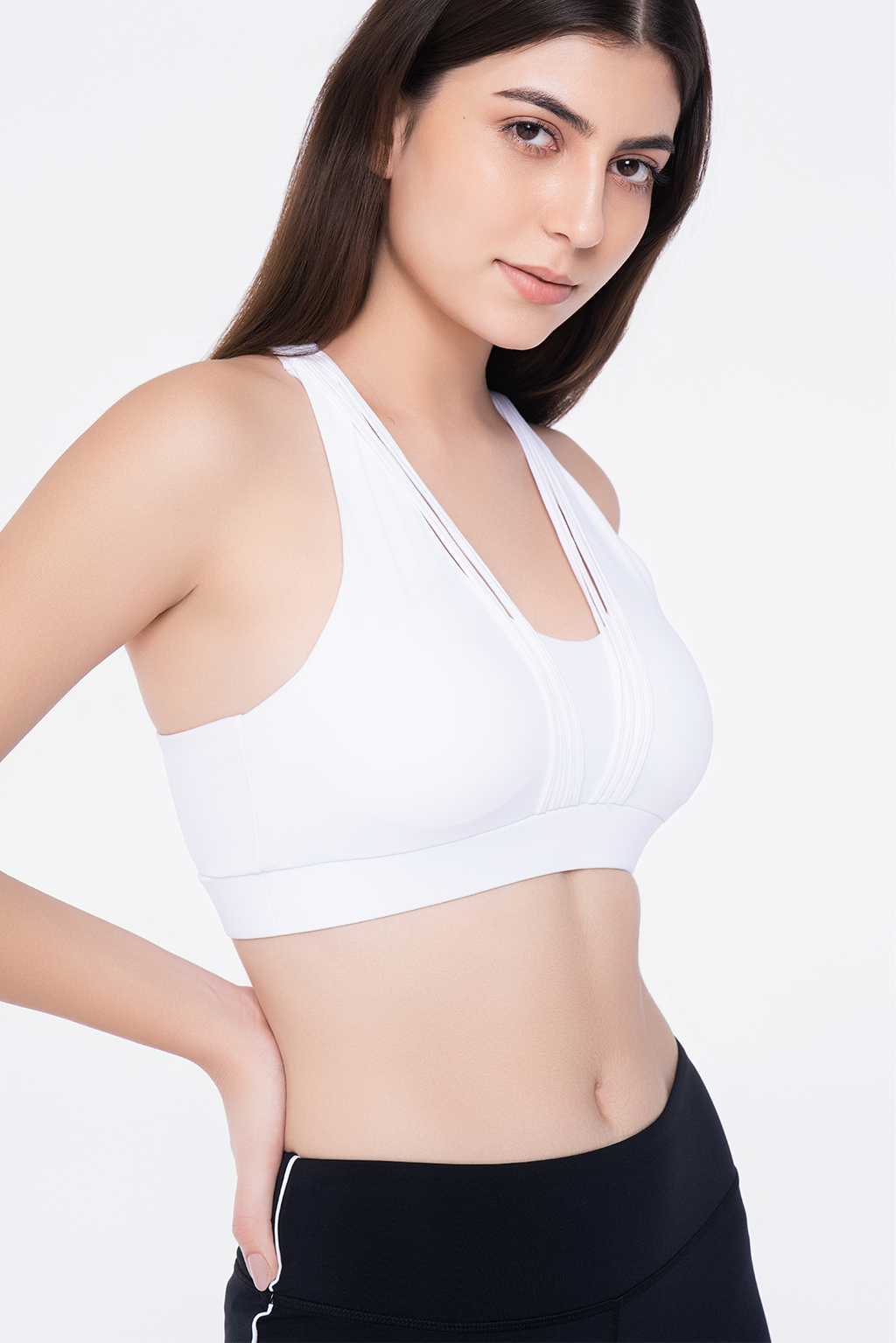 White Strung Bra Top