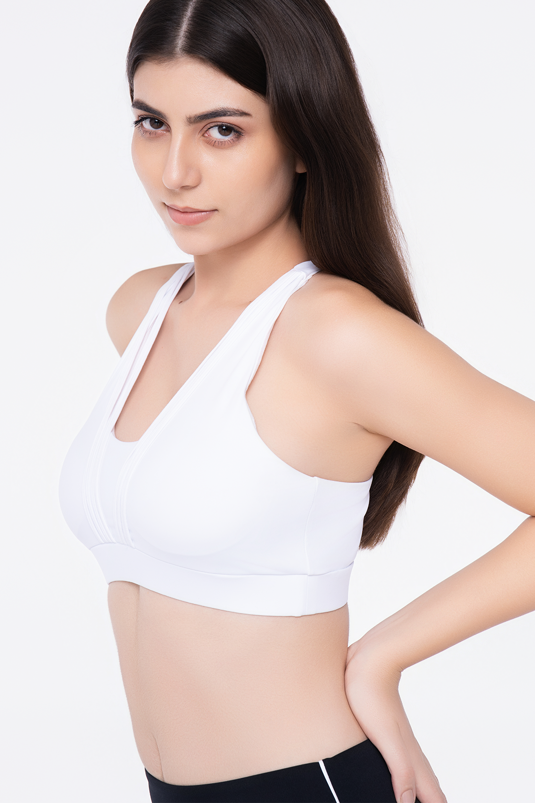 White Strung Bra Top