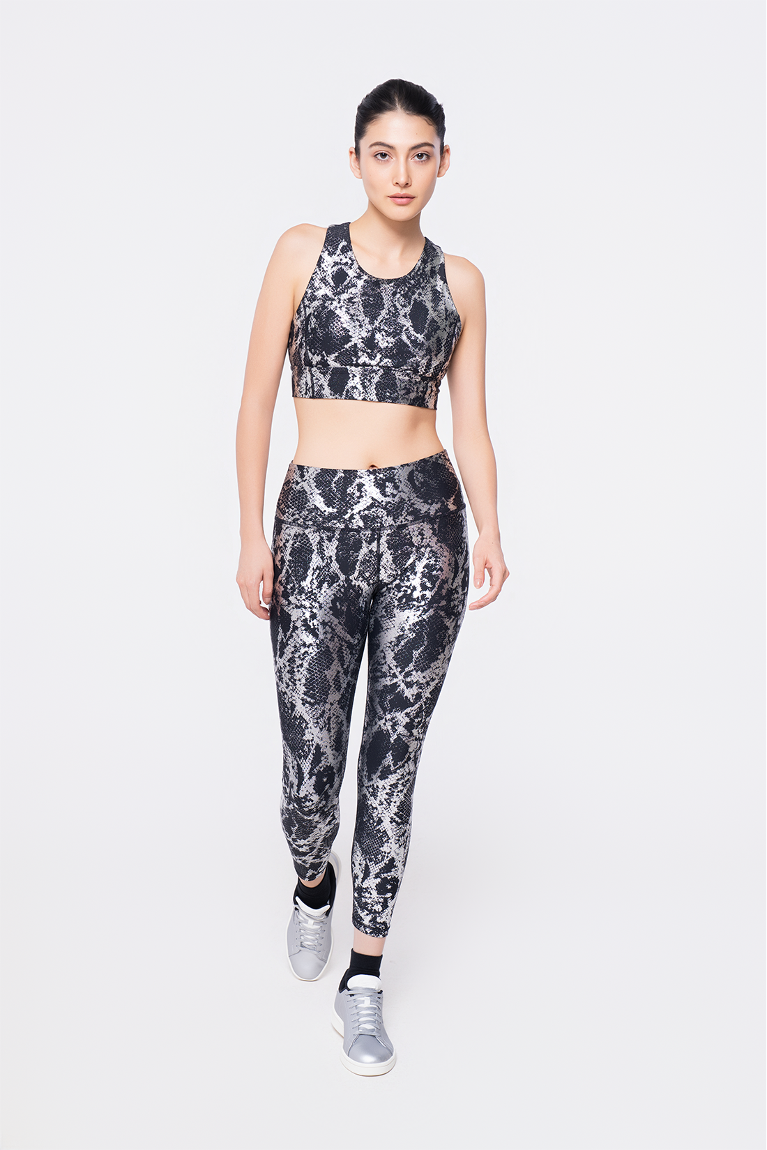 Metallic Bra Top & Leggings