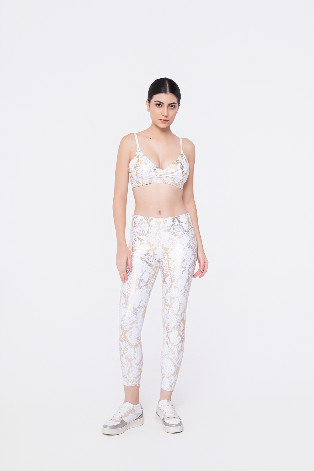 Golden Snake Bra Top & Leggings