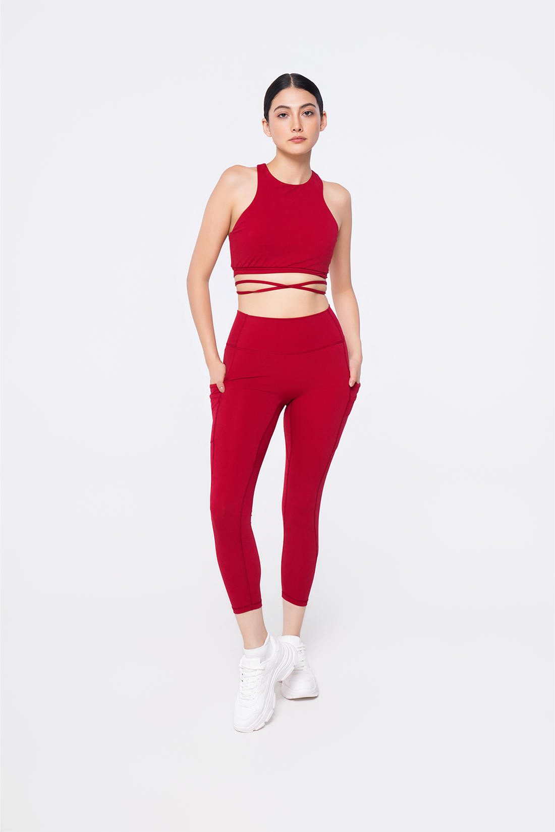 Scarlet Tie Top & Leggings