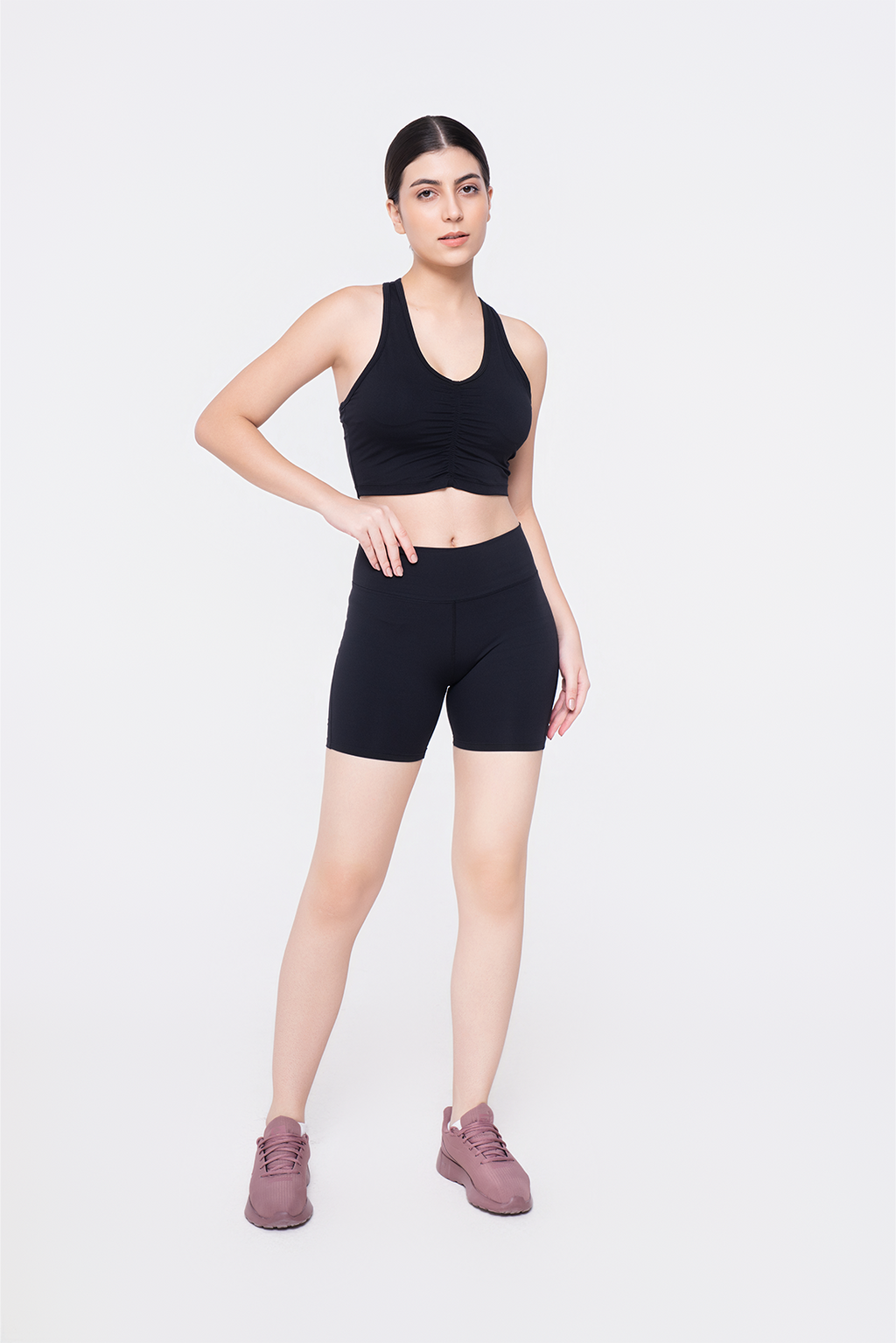 Onyx Bra Top & Bike Shorts