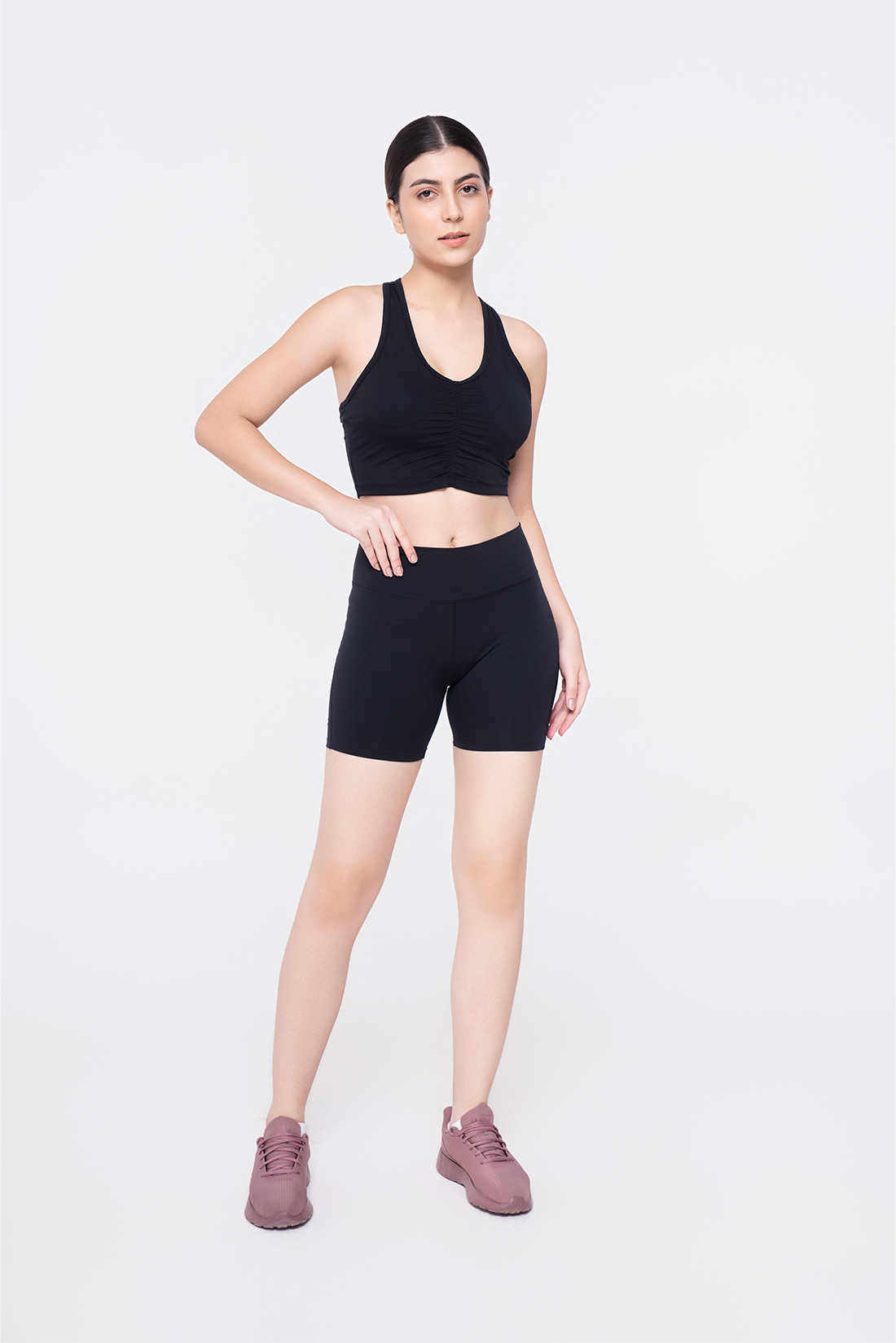 Onyx Bra Top & Bike Shorts