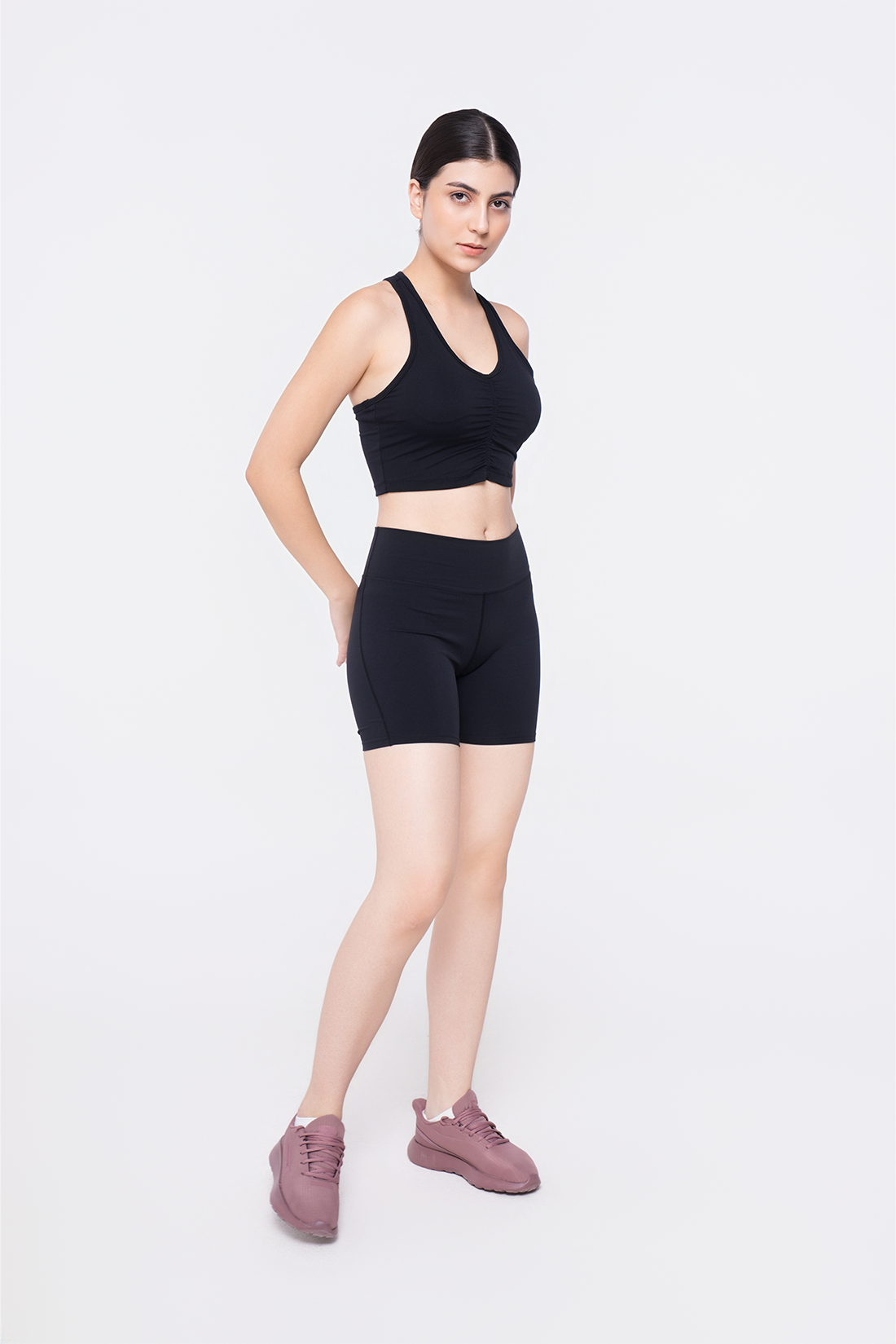 Onyx Bra Top & Bike Shorts