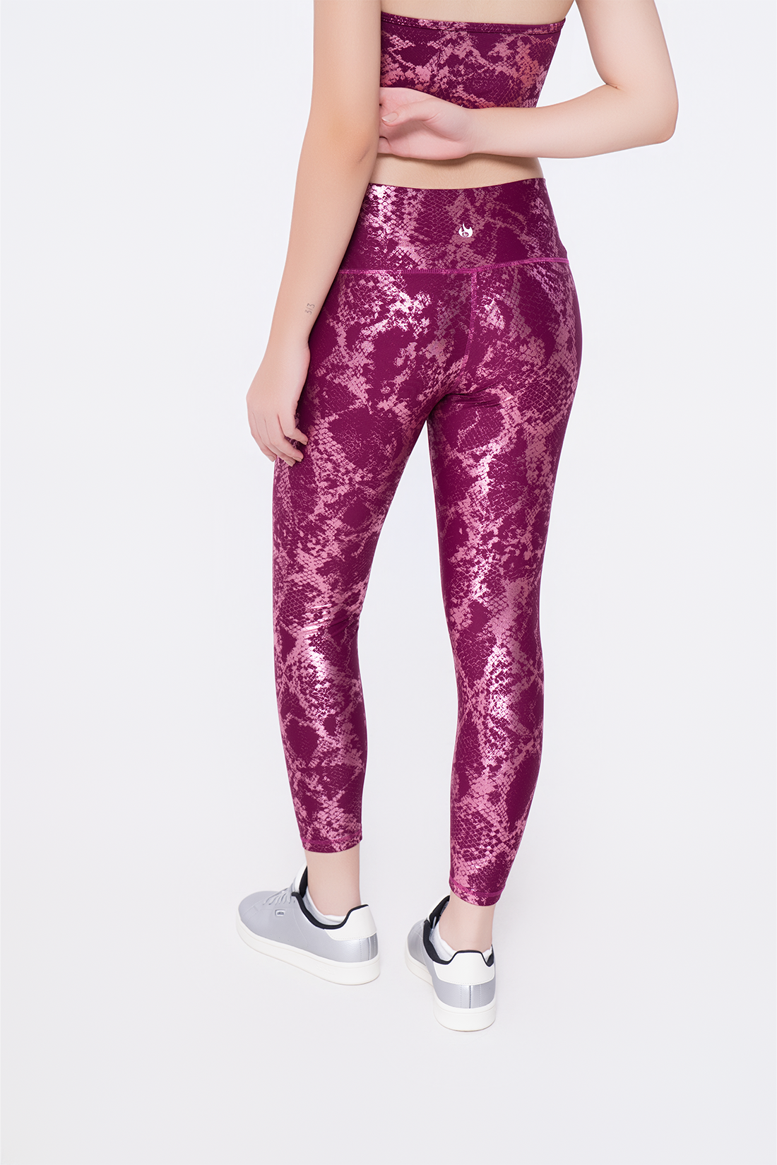 Rose Metallic Leggings