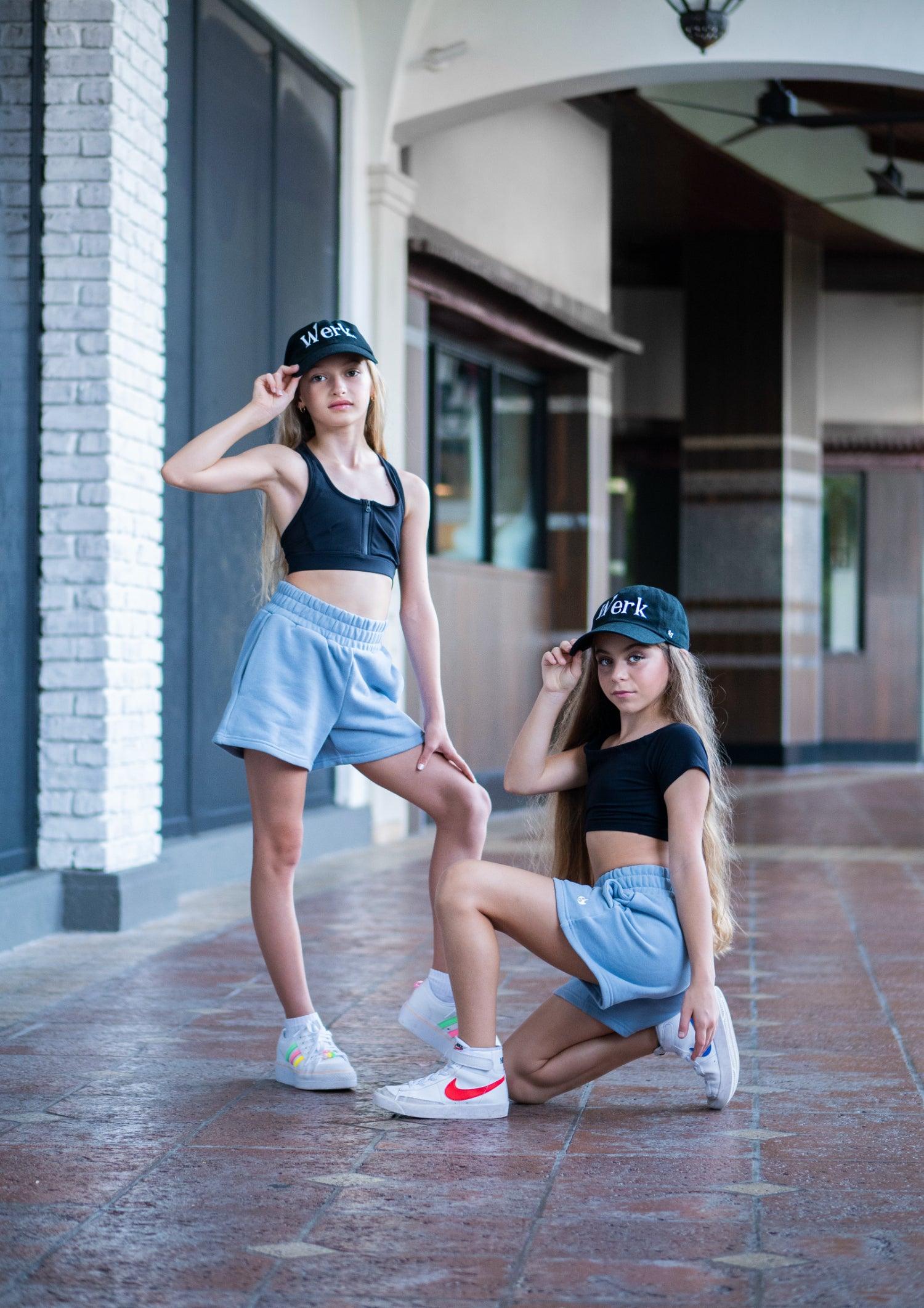 Youth Light Blue Comfy Sweat Shorts