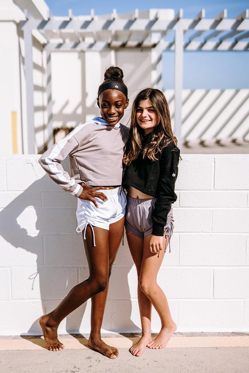 Youth Grey String Shorts