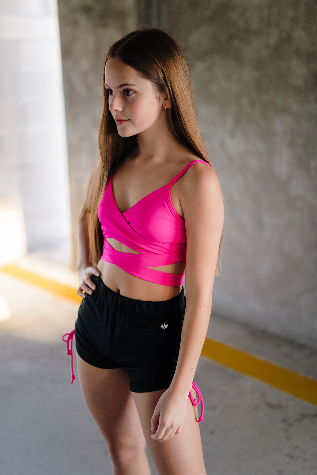 Youth Dazzle String Short with Fuchsia String