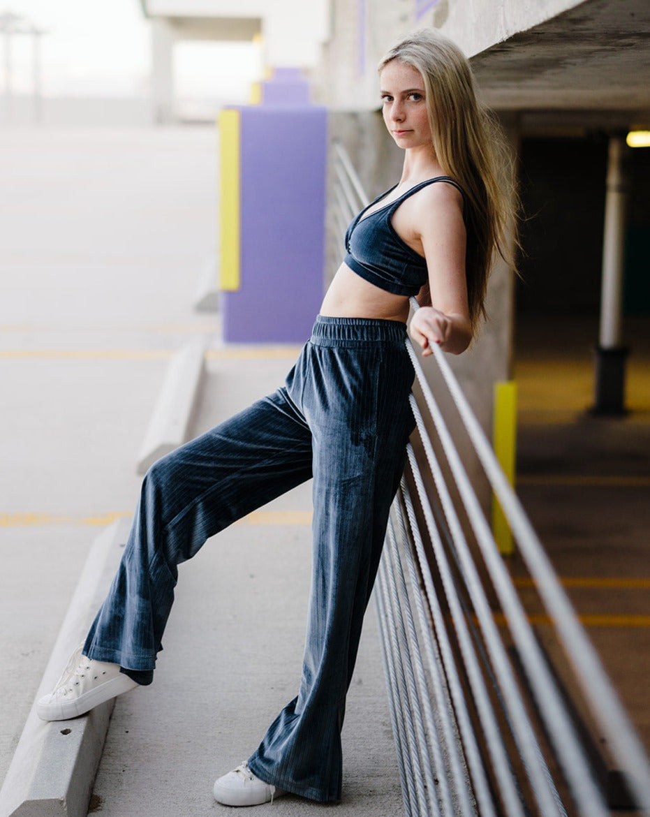 Slate Blue Starry Pant