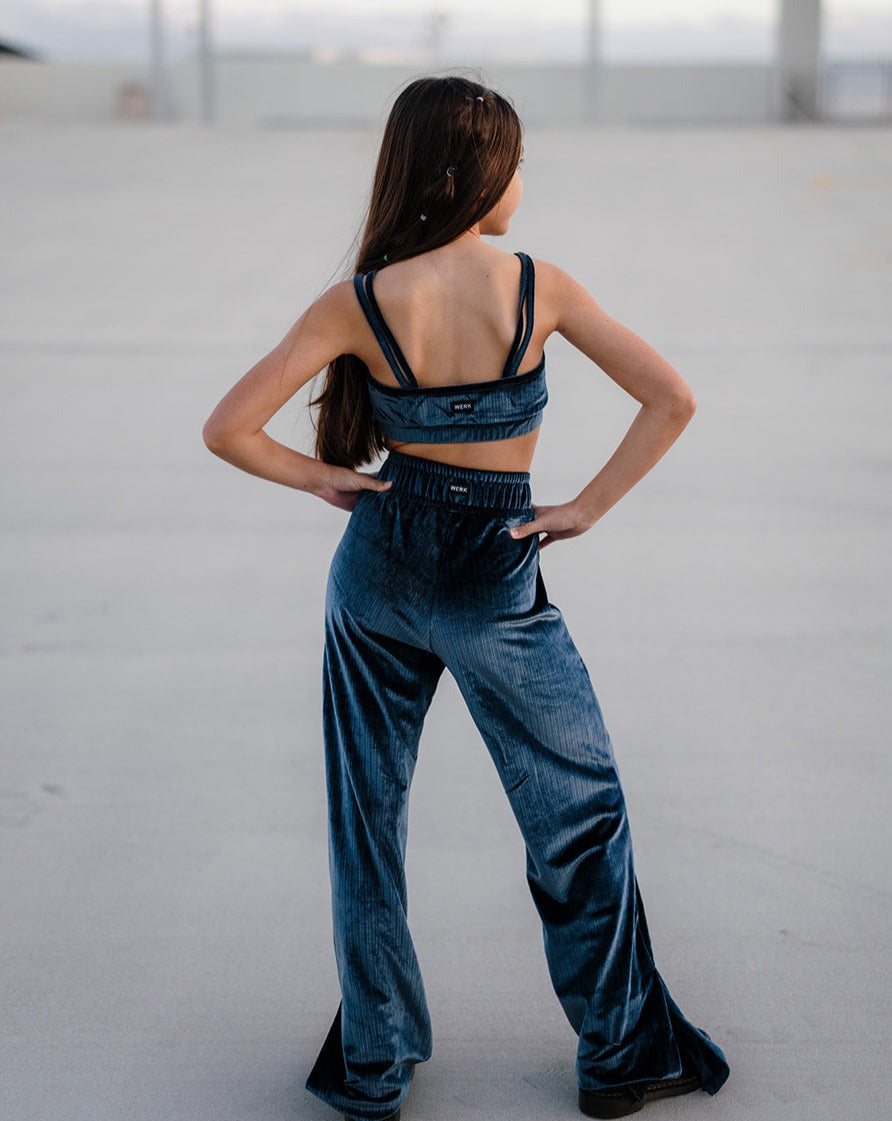 Youth Slate Blue Starry Pant