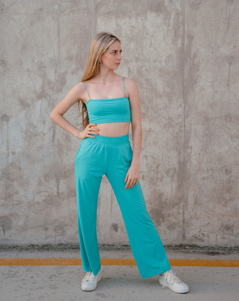 Youth Jade Track Bandeau Top