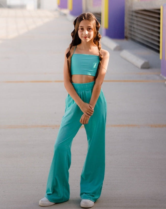 Youth Jade Track Bandeau Top