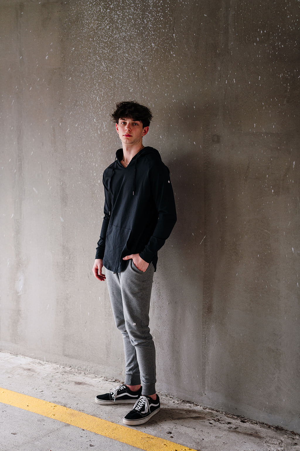 Men's Black Essential Hoodie