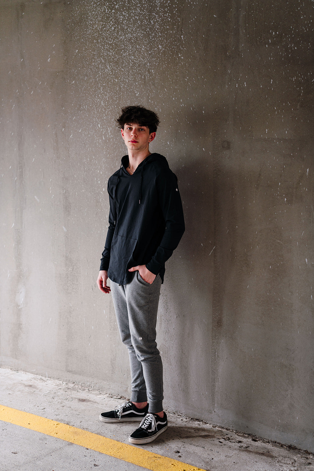 Men's Black Essential Hoodie