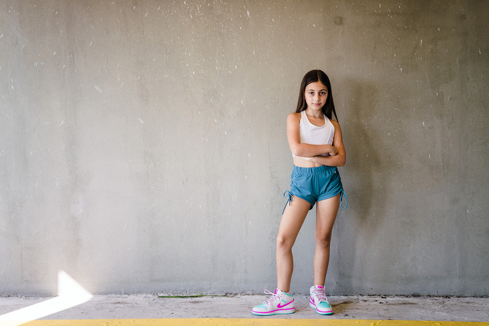 Youth Teal String Shorts