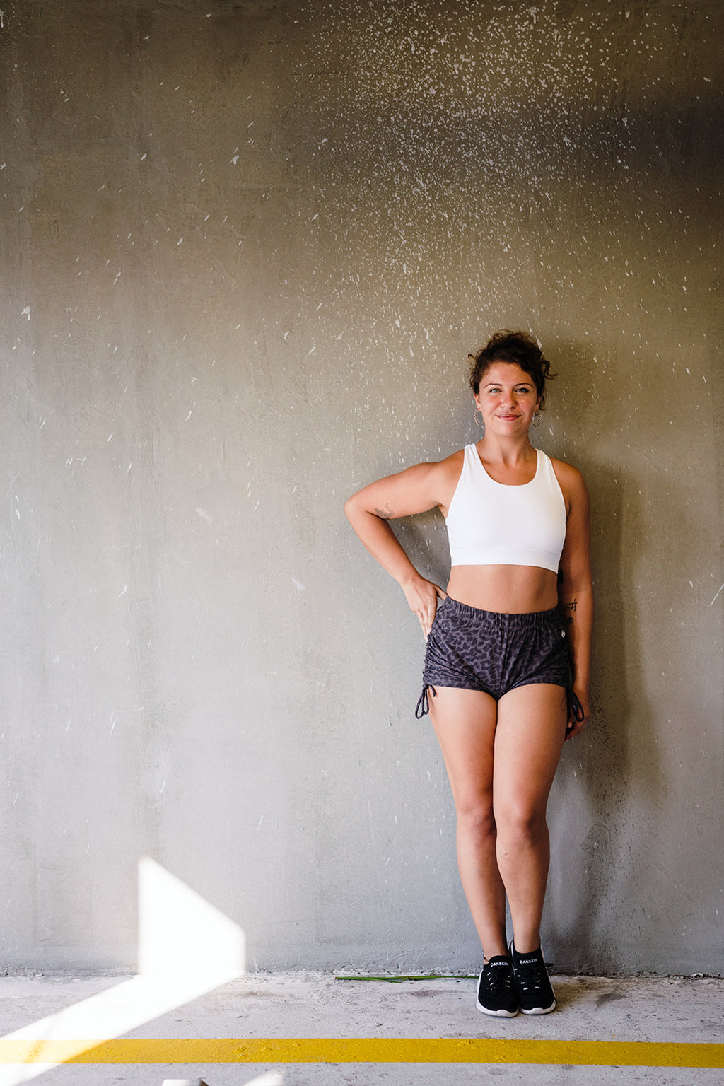 Grey Cheetah String Shorts