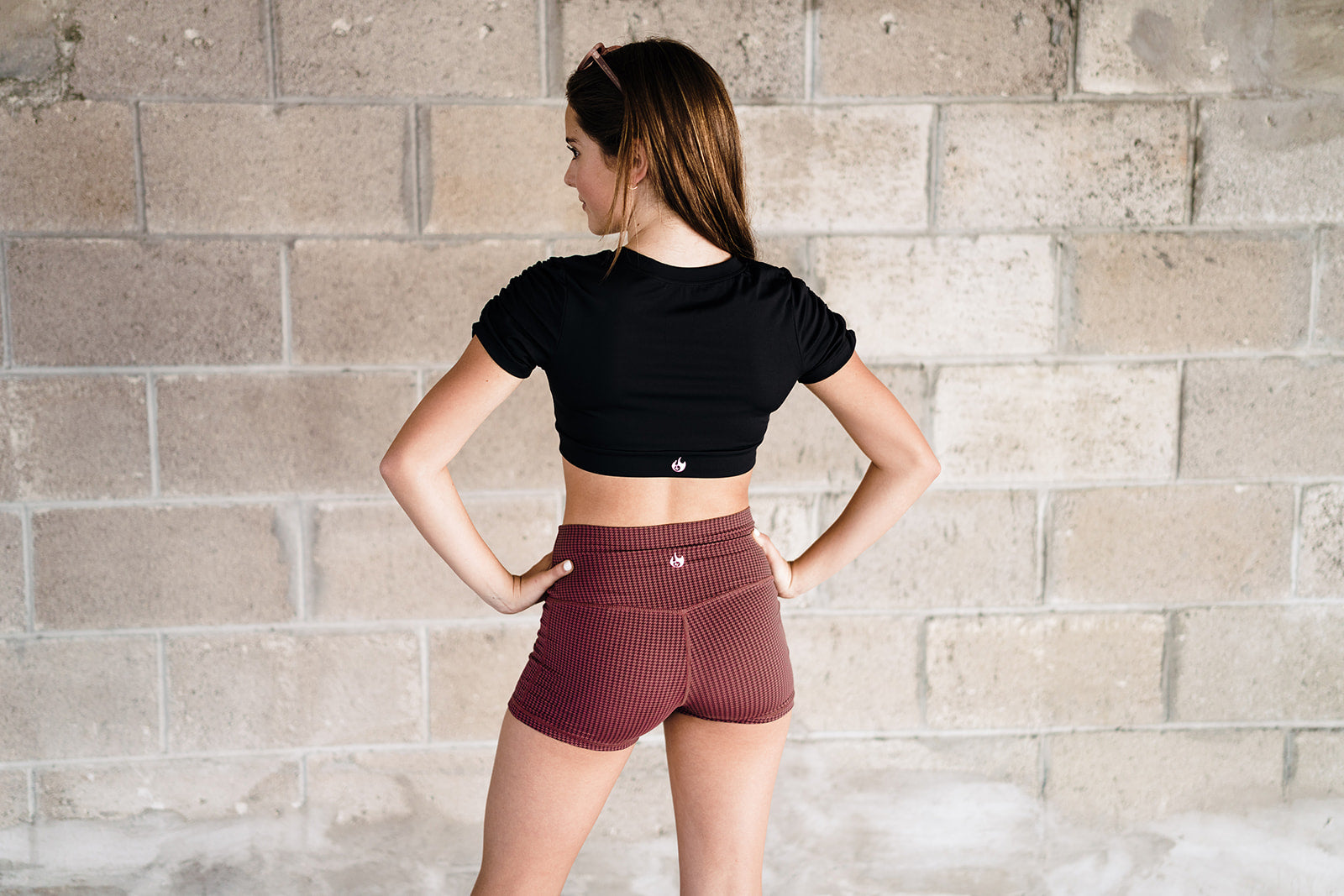 Black Elliptical Bra Top