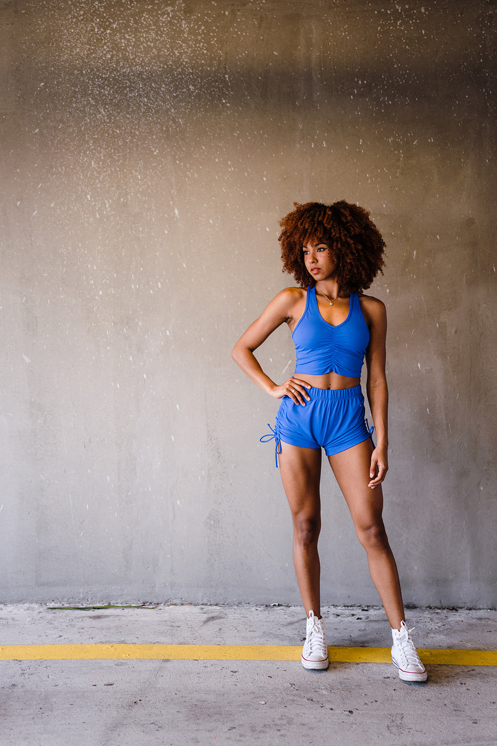 Youth Azure Blue Electric String Shorts