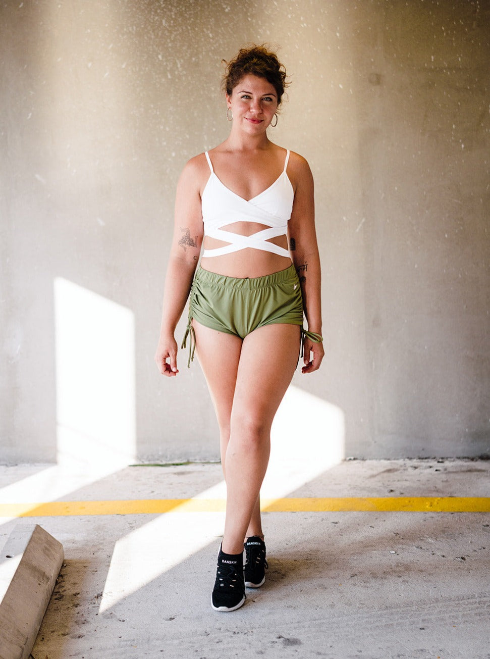 Army Green Urban String Shorts