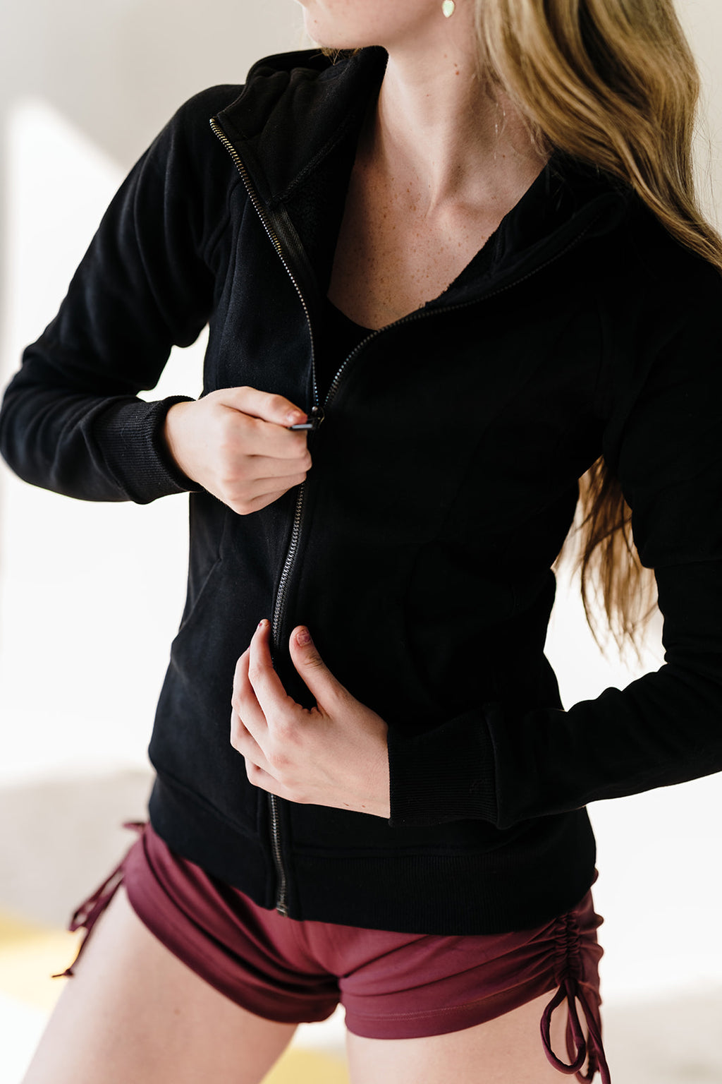 Burgundy Urban String Shorts