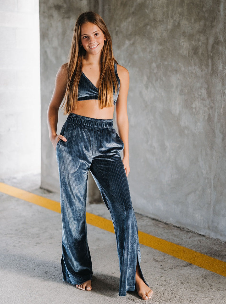 Youth Slate Blue Starry Pant