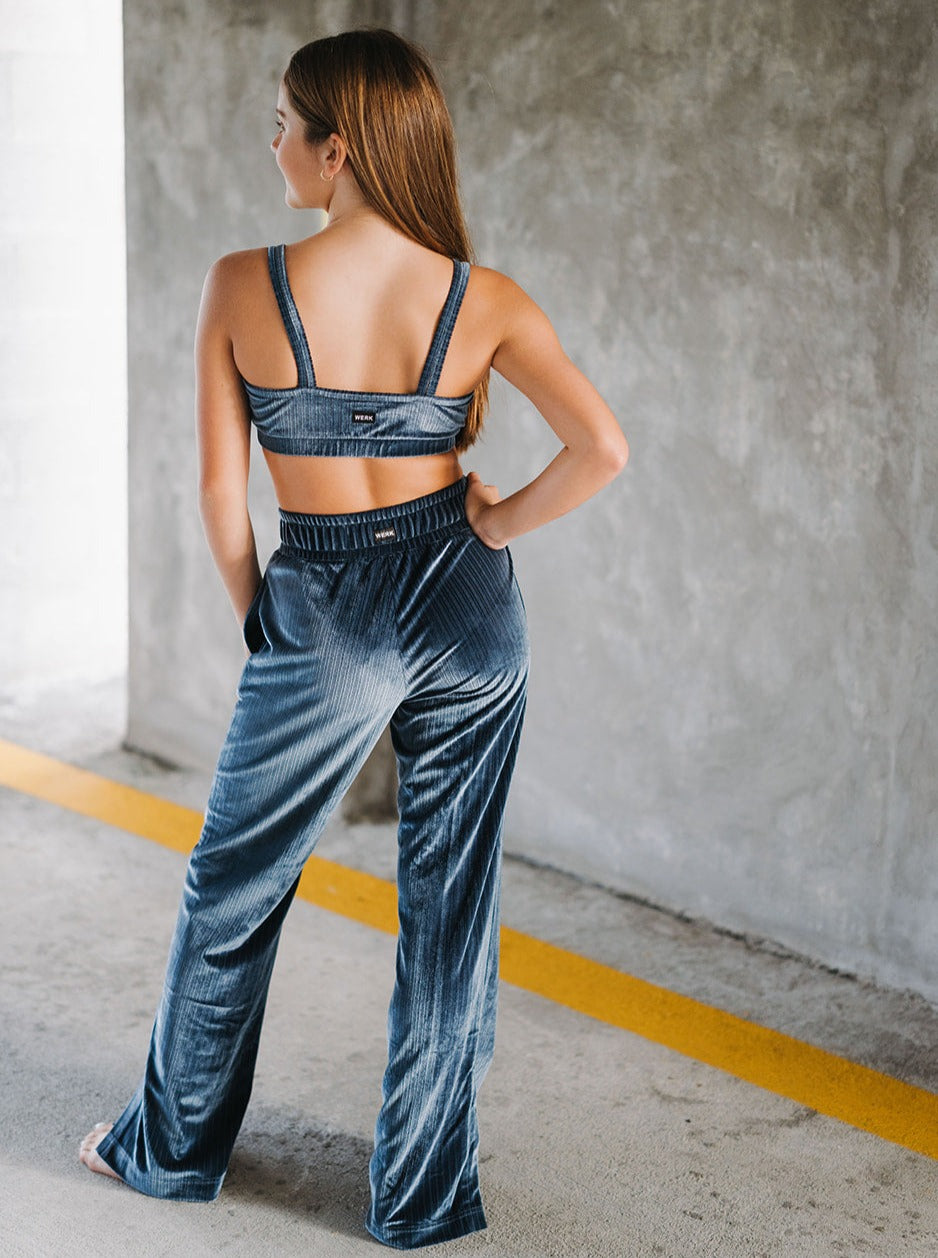 Youth Slate Blue Starry Pant