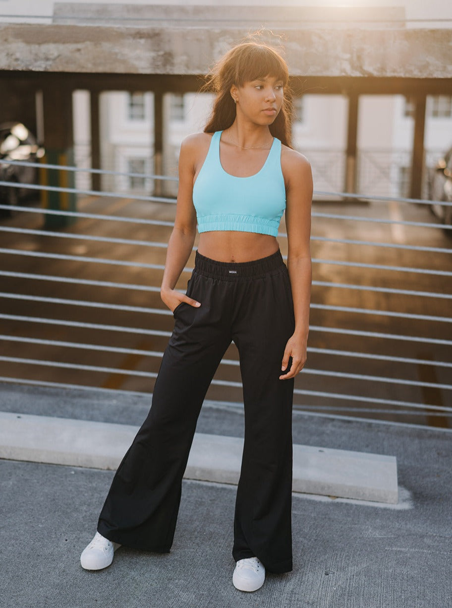 Youth Aqua Blue Track Top