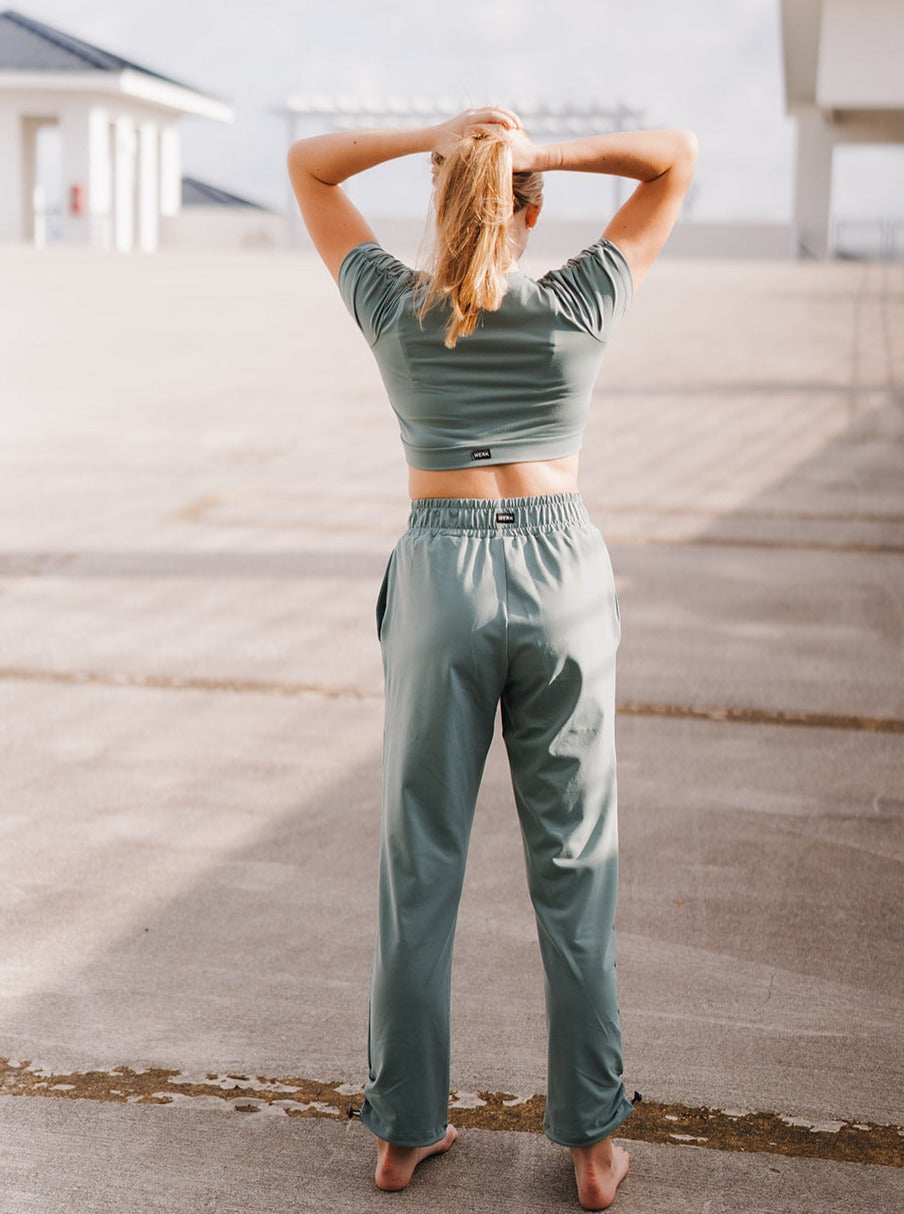 Cactus Green City Cinch Pant