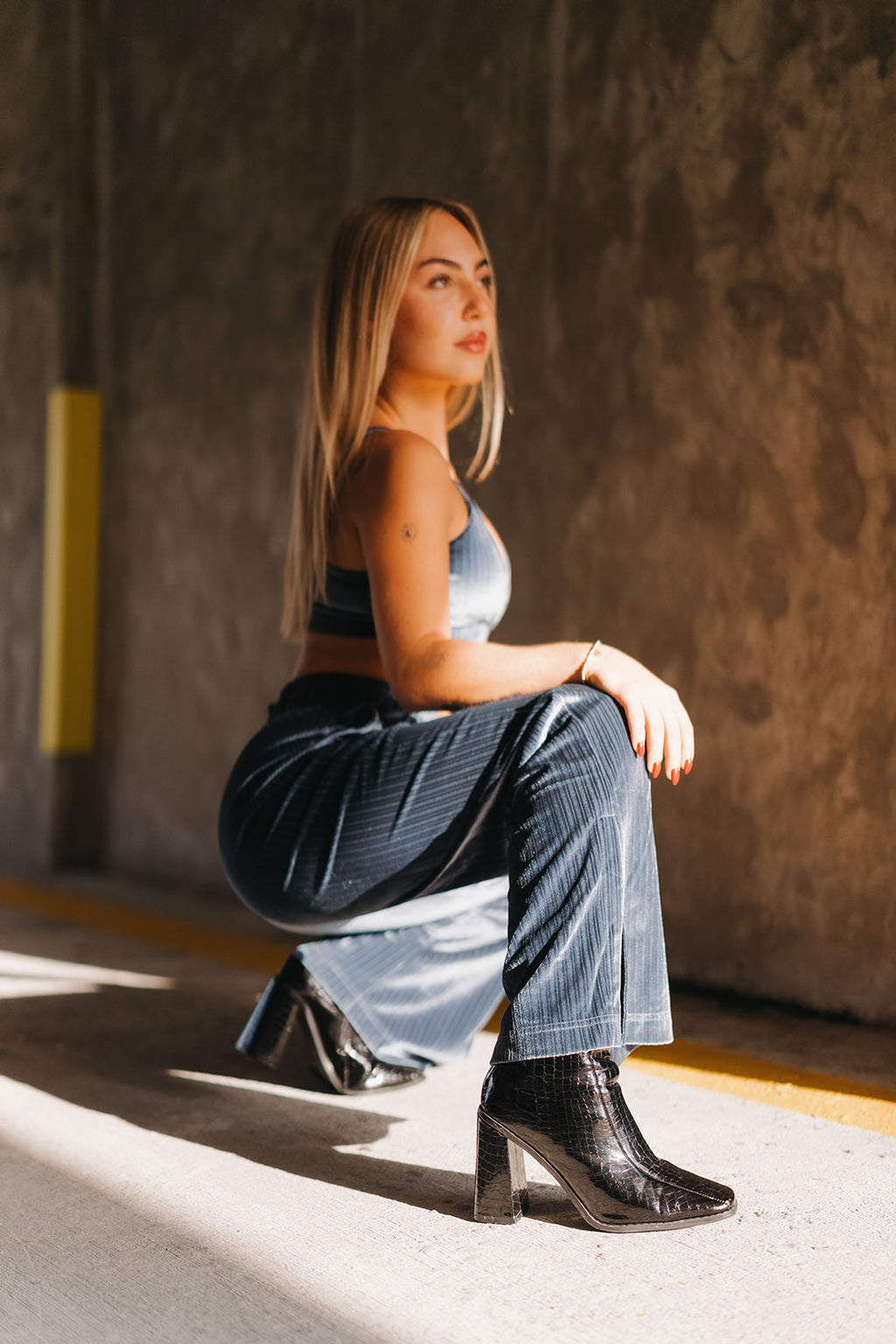 Slate Blue Starry Pant