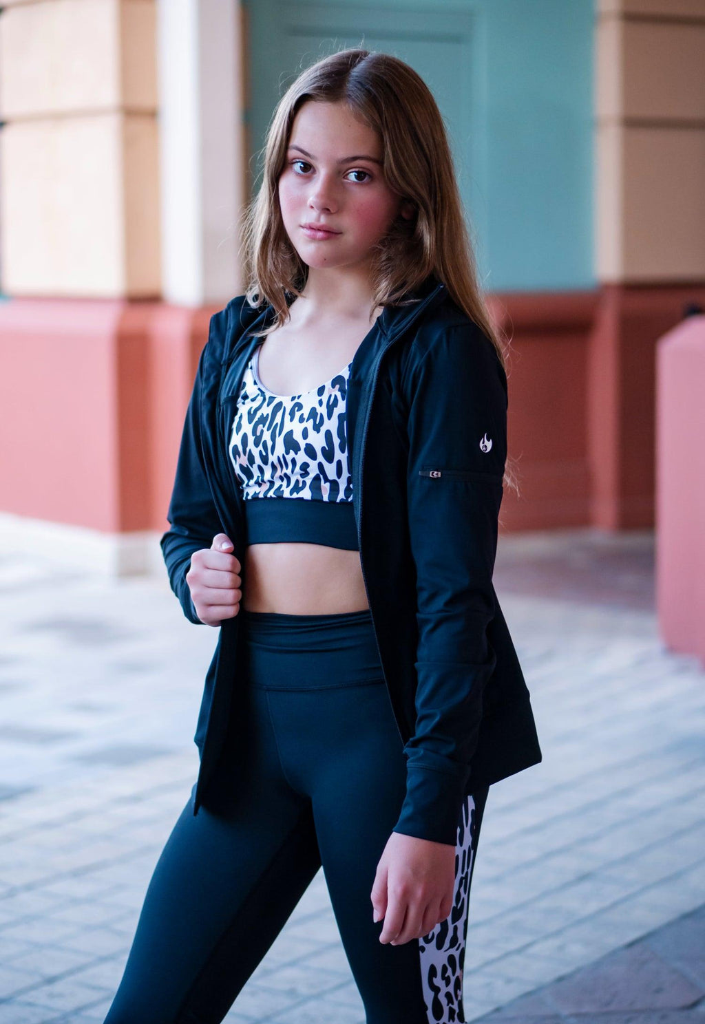 Youth Leopard Stripe Leggings - Werk Dancewear