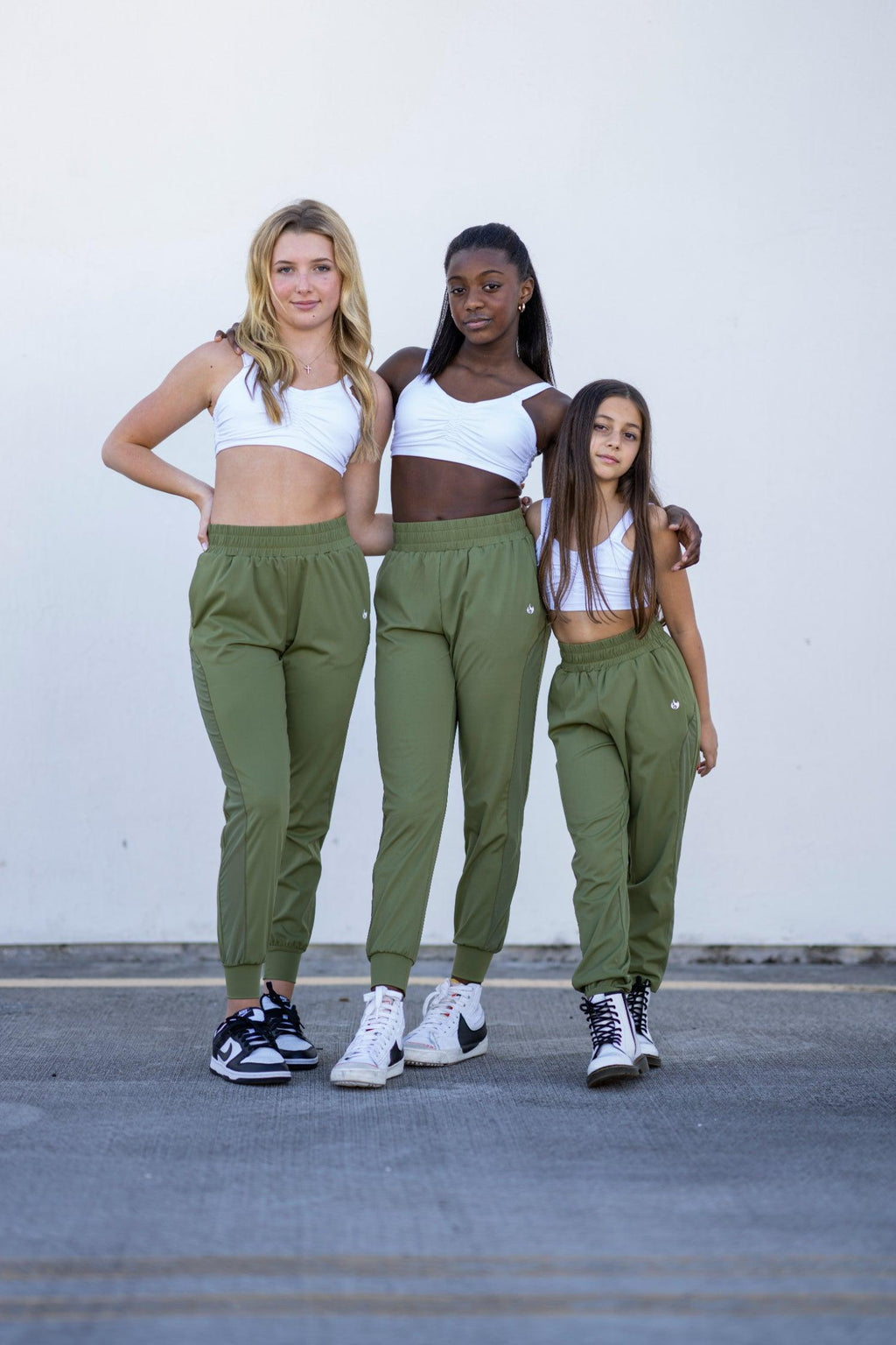 Youth Army Green Relax Joggers - Werk Dancewear