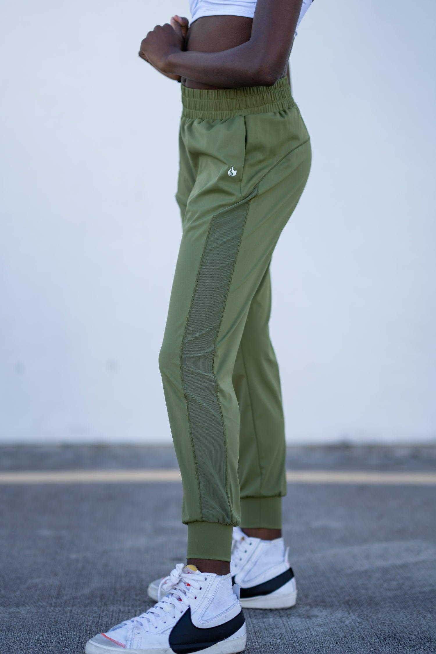 Youth Army Green Relax Joggers - Werk Dancewear