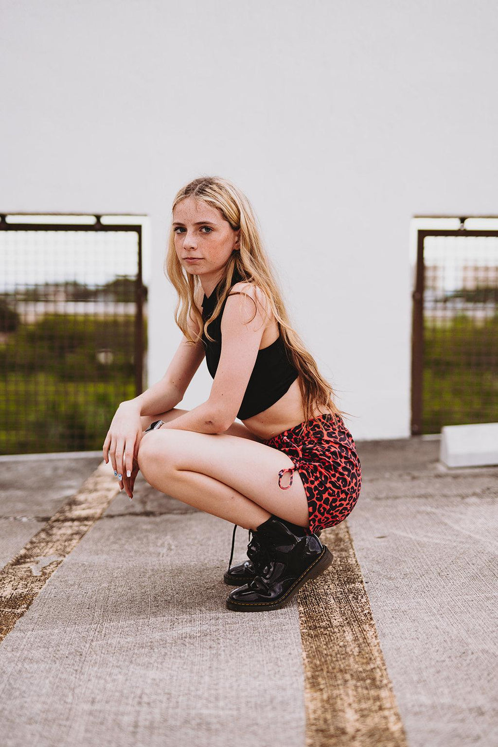 Cheetah String Shorts in Red - Werk Dancewear