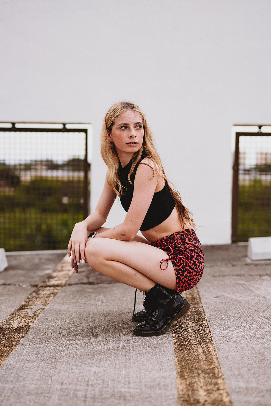 Cheetah String Shorts in Red - Werk Dancewear