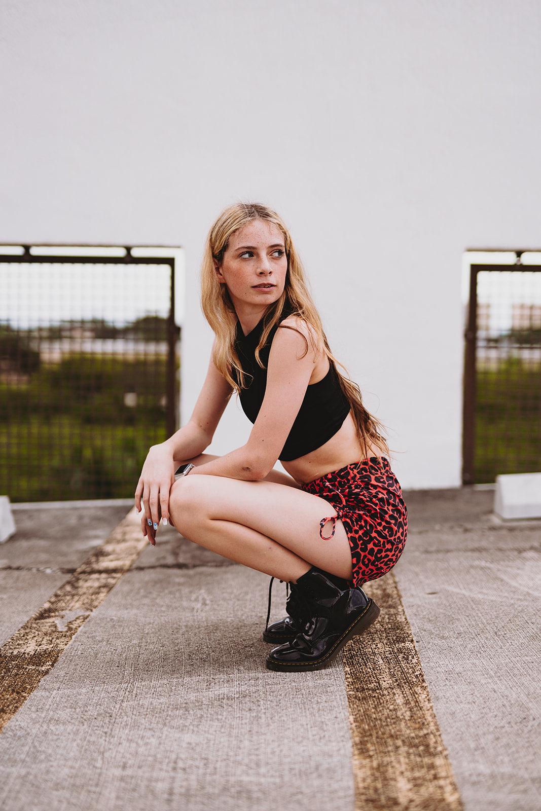 Cheetah String Shorts in Red - Werk Dancewear