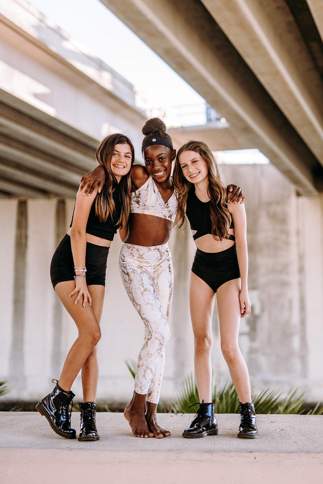 Youth Golden Snake Leggings - Werk Dancewear