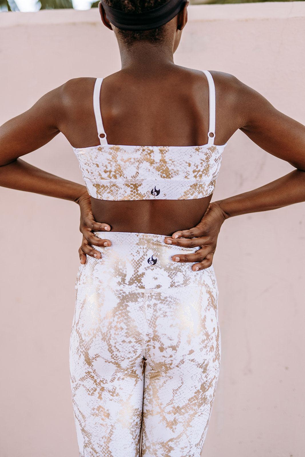 Youth Golden Snake Leggings - Werk Dancewear